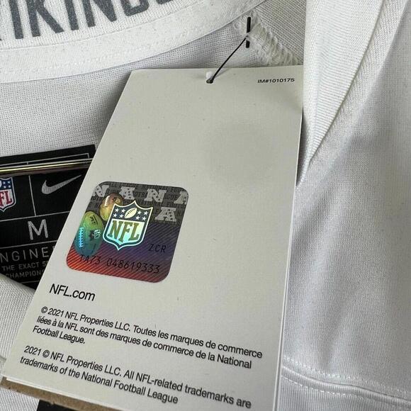 Nike Minnesota Vikings #33 Jones White NFL Game Jersey Men’s Size M Medium NWT - Picture 6 of 9
